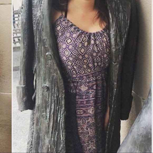 Anthropologie One September Purple Paisley Maxi Dress - Picture 11 of 11